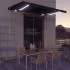  Copertină retractabilă manual cu LED, antracit, 450 x 300 cm