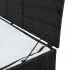 Lada de depozitare de gradina, negru, 150 x 50 x 60 cm