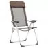 Set 2 bucati scaune de camping pliante, maro, 57 x 73.5 x 111 cm