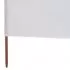 Paravan anti-vant cu 3 panouri, alb nisipiu, 400 x 120 cm