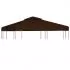  Acoperiș de pavilion, 2 niveluri, maro, 3x3 m, 310 g/m²