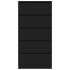 Servanta cu sertare, negru, 60 x 35 x 121 cm