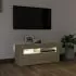 Comoda TV cu lumini LED, stejar sonoma, 90 x 35 x 40 cm