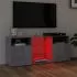 Comoda TV cu lumini LED, gri beton, 120 x 30 x 50 cm