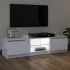 Comoda TV cu lumini LED, alb, 120 x 30 x 35.5 cm