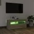Comoda TV cu lumini LED, stejar sonoma, 90 x 35 x 40 cm