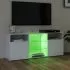 Comoda TV cu lumini LED, alb lucios, 120 x 30 x 50 cm