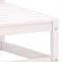 Canapea coltar de gradina cu perne antracit, alb