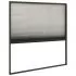 Ecran insecte pentru ferestre, antracit, 120 x 120 cm