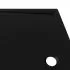 Cadita de dus dreptunghiulara din ABS, negru, 70 x 120 cm