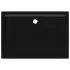 Cadita de dus dreptunghiulara din ABS, negru, 70 x 100 cm