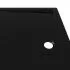 Cadita de dus dreptunghiulara din ABS, negru, 80 x 110 cm