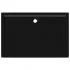 Cadita de dus dreptunghiulara din ABS, negru, 80 x 120 cm