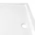 Cadita de dus dreptunghiulara din ABS, alb, 80 x 120 cm