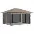  Pavilion cu plasă anti-țânțari, gri taupe, 4x3x2,73 m, 180 g/m²