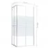 Cabina de dus, transparent si alb, 90 x 70 x 180 cm