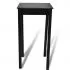 Masa de bar cu 2 scaune de bar, negru, 55 x 55 x 107 cm
