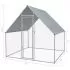 Cotet de gaini pentru exterior, argintiu, 2 x 2 x 1.92 m