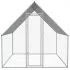 Cotet de gaini pentru exterior, argintiu, 2 x 2 x 1.92 m