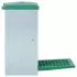 Dozator automat de hrana pentru pasari de curte cu banda 12 kg, verde, 33,5 x 23 x 50 cm