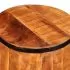 Scaun de bar din lemn de mango nefinisat, maro