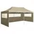  Cort de petrecere pliabil cu 4 pereți, crem, 3 x 6 m, oțel