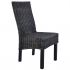 Set 2 bucati scaune de bucatarie, negru, 46 x 61 x 93 cm