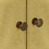 Servanta lemn masiv de sheesham cu imprimeu auriu 90x30x77 cm, maro, 90 x 30 x 77 cm