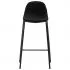 Set mobilier de bar, 3 piese, negru, 60 x 60 x 111 cm