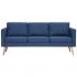 Canapea cu 3 locuri, albastru, 168 x 70 x 73 cm