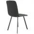 Set 2 bucati scaune de bucatarie, gri, 45 x 57.5 x 90 cm