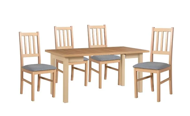 Scaun living/bucatarie Bosini 4, sonoma/gri, 40x43x94 cm, UnicSpot