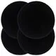  Naproane, 4 buc., negru, 38 cm, bumbac, rotund 