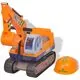  Excavator ride-on, galben, plastic