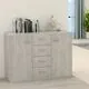  Dulap, gri beton, 88x30x65 cm, lemn prelucrat