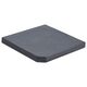 Placă de greutate umbrelă, negru, granit, 25 kg, pătrat