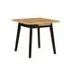 Masa extensibila living/bucatarie Solo 1, negru/stejar rustic, 80x80/110cm, UnicSpot