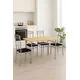 Set masa Emma cu 4 scaune, natur, 110x70x72 cm, UnicSpot