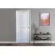Usa PVC, alba, 90 cm, cu deschidere spre stanga, toc inclus