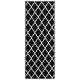 Covor traversa, alb si negru, 100 x 350 cm