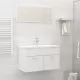 Set mobilier de baie, 2 piese, alb
