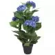 Planta artificiala hydrangea cu ghiveci, albastru