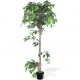 Ficus artificial cu aspect natural si ghiveci, verde, 160 cm