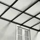 Set 12 bucati placi de policarbonat, gri, 1400 x 6 x 610 mm