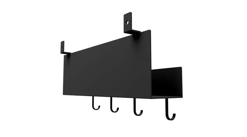 Polita si cuier Oliver, pentru panouri riflate, UnicSpot